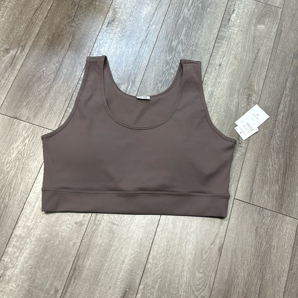 Cotton On Curve Active Rib Crop tank plus size new with tags size 20